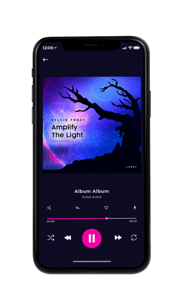 Tablet view of Premade Electronica & Ambient Album Cover - Royal Blue #11369 | AlbumArtZone*