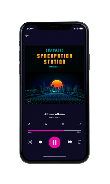 Tablet view of Premade Electronica & Ambient Album Cover - Ebony #11380 | AlbumArtZone*