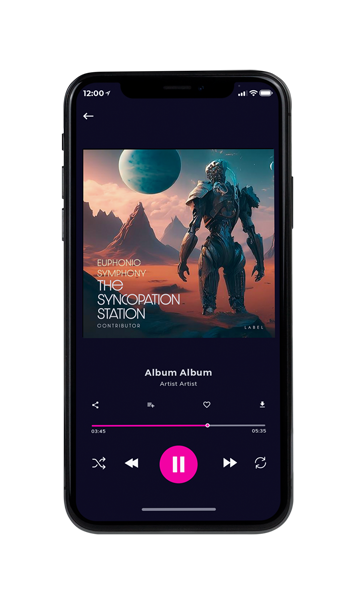 Tablet view of Premade Electronica & Ambient Album Cover - Outer Space #11411 | AlbumArtZone*
