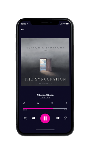 Tablet view of Premade Electronica & Ambient Album Cover - Natural Gray #11436 | AlbumArtZone*