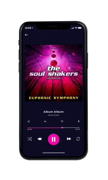 Tablet view of Premade Electronica & Ambient Album Cover - Aubergine #11473 | AlbumArtZone*