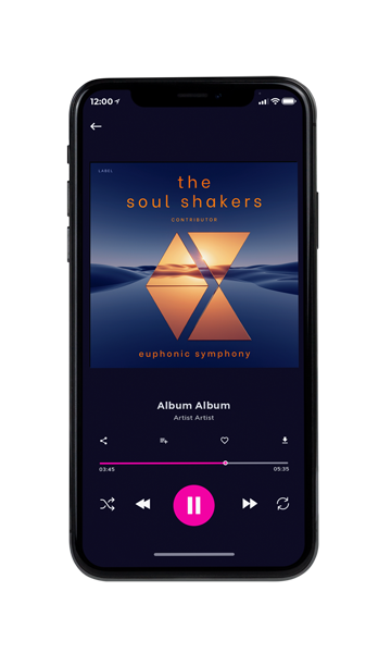 Tablet view of Premade Podcast Album Cover - Cloud Burst #11479 | AlbumArtZone*