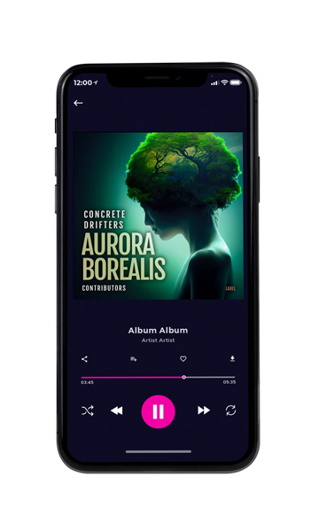 Tablet view of Premade Electronica & Ambient Album Cover - Black #11559 | AlbumArtZone*