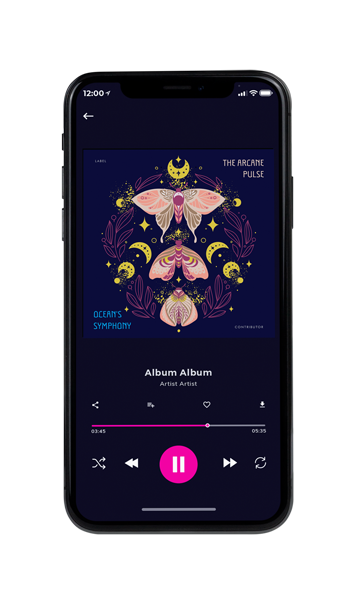 Tablet view of Premade Electronica & Ambient Album Cover - Bunting #11580 | AlbumArtZone*