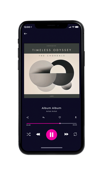 Tablet view of Premade Contemporary Music Album Cover - Lunar Green #11653 | AlbumArtZone*