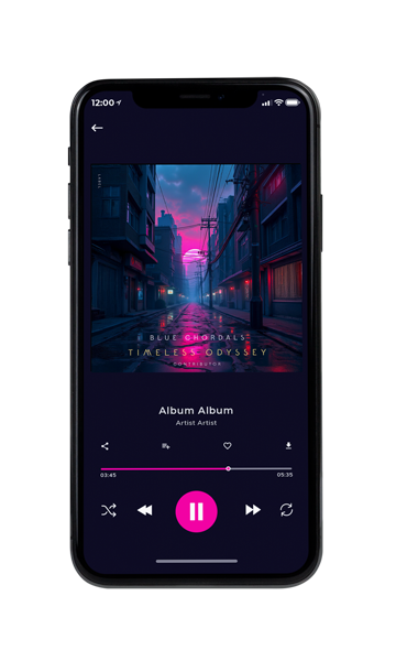 Tablet view of Premade Electronica & Ambient Album Cover - Ebony #11662 | AlbumArtZone*