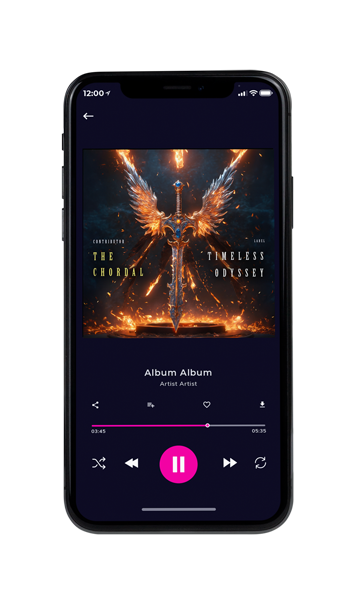 Tablet view of Premade Classical & Romantic Music Album Cover - Thunder #11675 | AlbumArtZone*