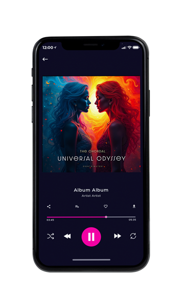 Tablet view of Premade EDM, House & Dub Album Cover - Red Damask #11690 | AlbumArtZone*