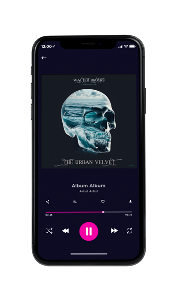 Tablet view of Premade Electronica & Ambient Album Cover - Ebony Clay #11793 | AlbumArtZone*