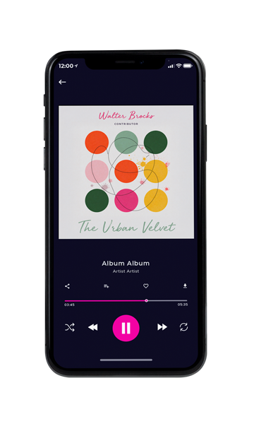 Tablet view of Premade Indie & Folk Music Album Cover - Satin Linen #11796 | AlbumArtZone*