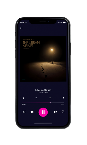 Tablet view of Premade Electronica & Ambient Album Cover - Night Rider #11802 | AlbumArtZone*