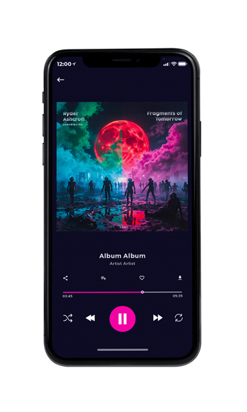 Tablet view of Premade Electronica & Ambient Album Cover - Ebony Clay #11899 | AlbumArtZone*
