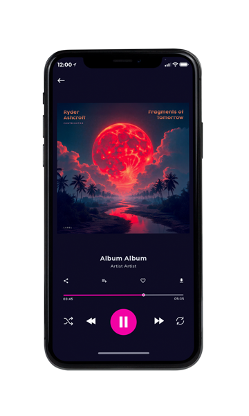 Tablet view of Premade Electronica & Ambient Album Cover - Ebony Clay #11900 | AlbumArtZone*