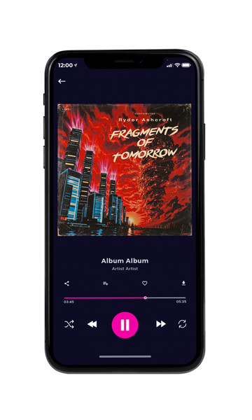 Tablet view of Premade Electronica & Ambient Album Cover - Chestnut Rose #11915 | AlbumArtZone*