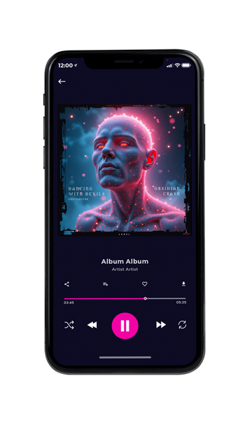 Tablet view of Premade Electronica & Ambient Album Cover - Blackcurrant #12076 | AlbumArtZone*