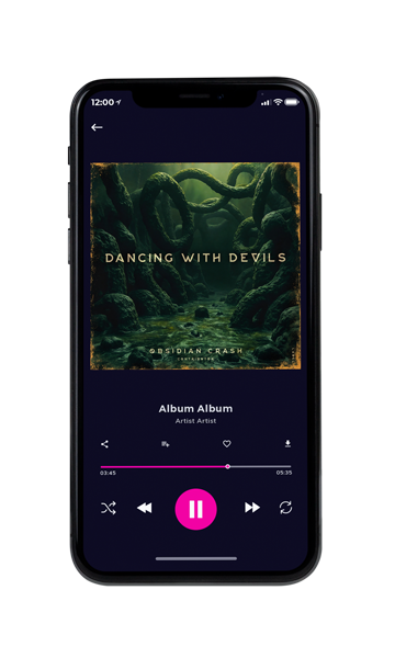 Tablet view of Premade Electronica & Ambient Album Cover - Racing Green #12110 | AlbumArtZone*