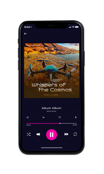 Tablet view of Premade Electronica & Ambient Album Cover - Metallic Bronze #16057 | AlbumArtZone*