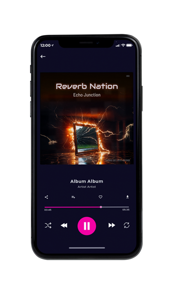 Tablet view of Premade Electronica & Ambient Album Cover - Night Rider #16234 | AlbumArtZone*