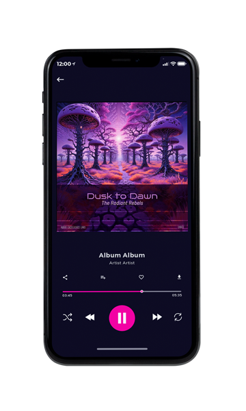 Tablet view of Premade Electronica & Ambient Album Cover - Grape #16296 | AlbumArtZone*