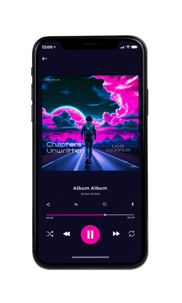 Tablet view of Premade Electronica & Ambient Album Cover - Orchid #16316 | AlbumArtZone*