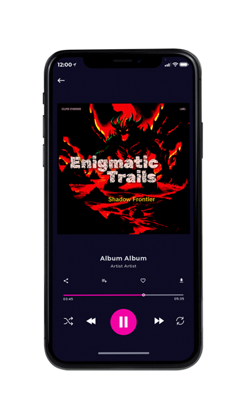 Tablet view of Premade Electronica & Ambient Album Cover - Night Rider #16537 | AlbumArtZone*