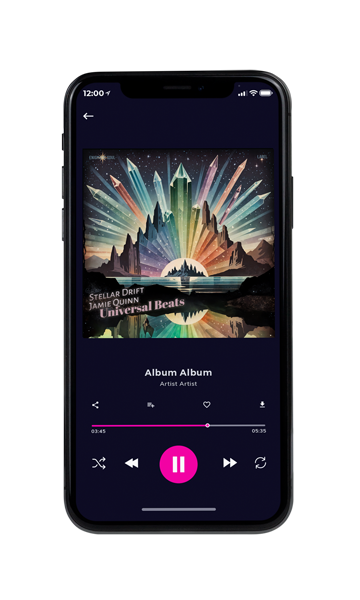 Tablet view of Premade Indie & Folk Music Album Cover - Outer Space #16549 | AlbumArtZone*