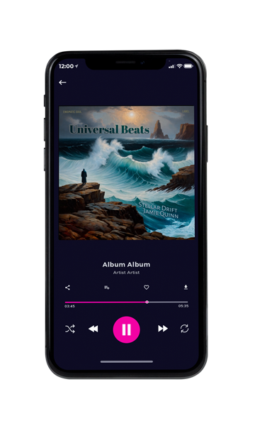 Tablet view of Premade Contemporary Music Album Cover - Outer Space #16554 | AlbumArtZone*