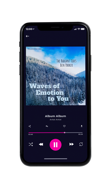 Tablet view of Premade Christmas Music Album Cover - Blue Bayoux #16561 | AlbumArtZone*