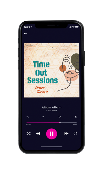 Tablet view of Premade Contemporary Music Album Cover - Citrine White #16569 | AlbumArtZone*