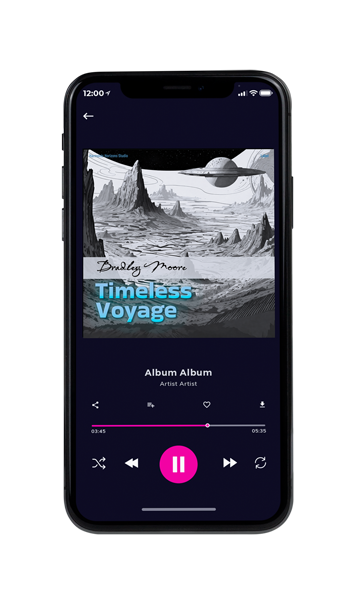 Tablet view of Premade Electronica & Ambient Album Cover - Silver Sand #16605 | AlbumArtZone*
