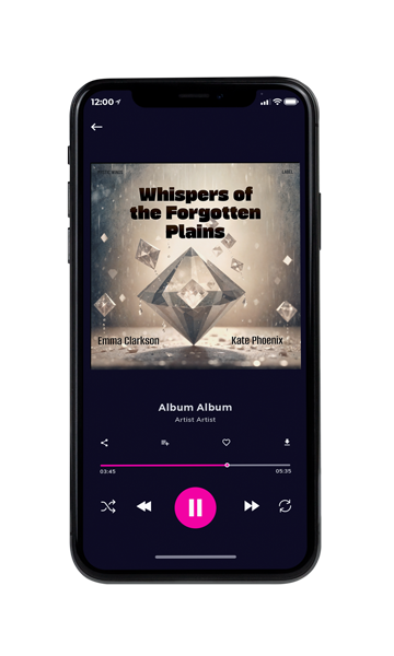 Tablet view of Premade Electronica & Ambient Album Cover - Hillary #16618 | AlbumArtZone*