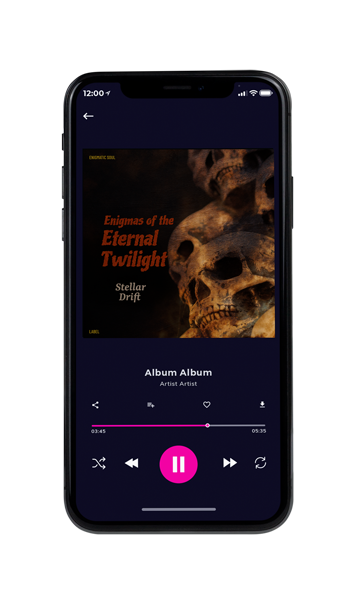 Tablet view of Premade Heavy Metal & Gothic Metal Album Cover - Night Rider #16628 | AlbumArtZone*