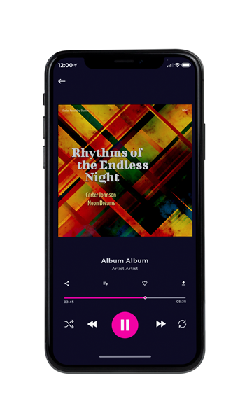 Tablet view of Premade Contemporary Music Album Cover - Graphite #16672 | AlbumArtZone*