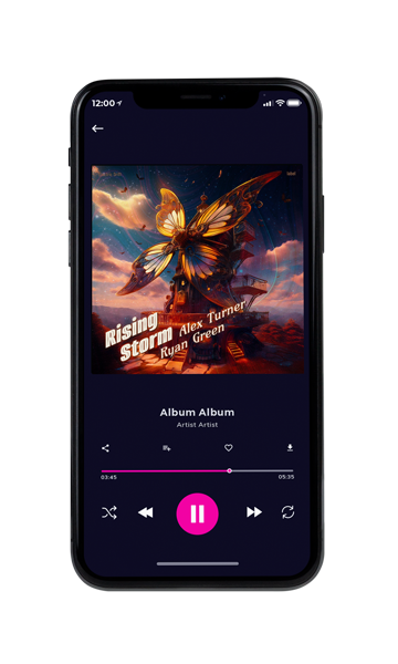 Tablet view of Premade Electronica & Ambient Album Cover - Thunder #16768 | AlbumArtZone*