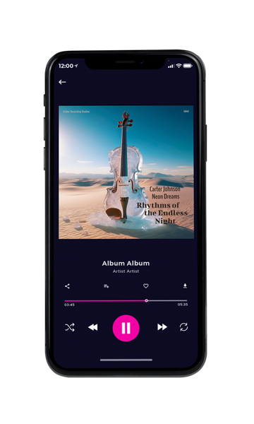 Tablet view of Premade Contemporary Music Album Cover - Silk #16801 | AlbumArtZone*