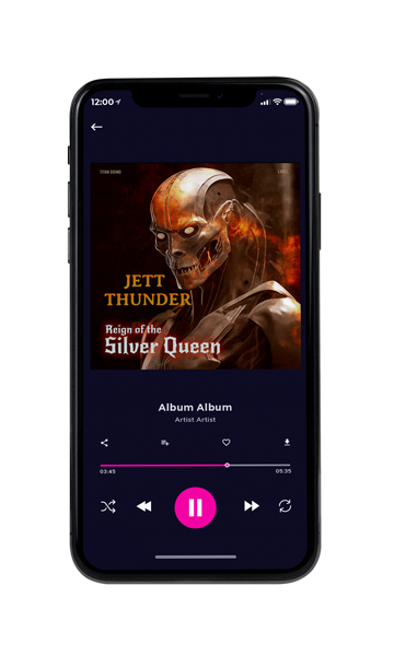 Tablet view of Premade Electronica & Ambient Album Cover - Graphite #17010 | AlbumArtZone*