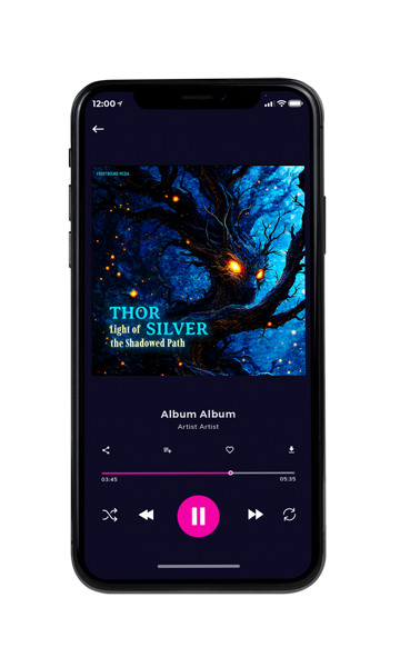 Tablet view of Premade Electronica & Ambient Album Cover - Ebony #17013 | AlbumArtZone*
