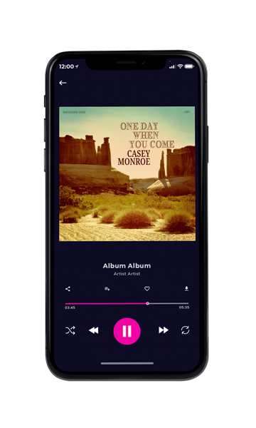 Tablet view of Premade Country & Acoustic Album Cover - Winter Hazel #17035 | AlbumArtZone*