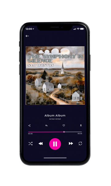Tablet view of Premade Country & Acoustic Album Cover - Pale Oyster #17128 | AlbumArtZone*