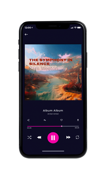 Tablet view of Premade Electronica & Ambient Album Cover - Makara #17131 | AlbumArtZone*