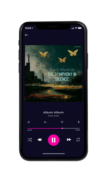 Tablet view of Premade Contemporary Music Album Cover - Racing Green #17136 | AlbumArtZone*