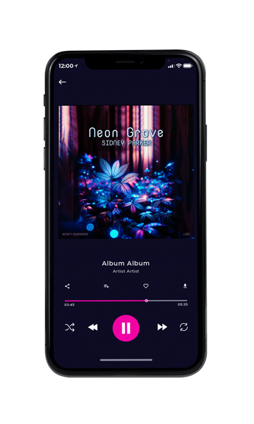 Tablet view of Premade Electronica & Ambient Album Cover - Careys Pink #17159 | AlbumArtZone*