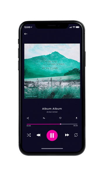 Tablet view of Premade Indie & Folk Music Album Cover - Ocean Green #17182 | AlbumArtZone*