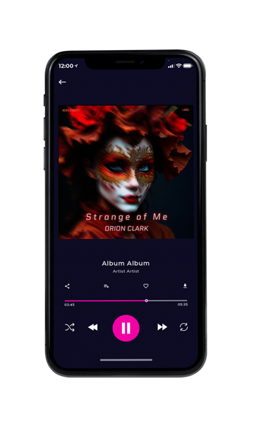 Tablet view of Premade Indie & Folk Music Album Cover - Night Rider #17213 | AlbumArtZone*