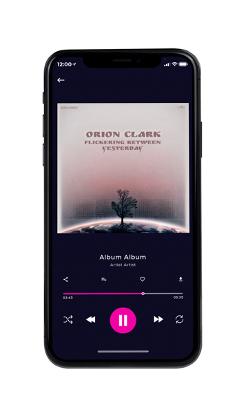 Tablet view of Premade Contemporary Music Album Cover - Soft Amber #17234 | AlbumArtZone*