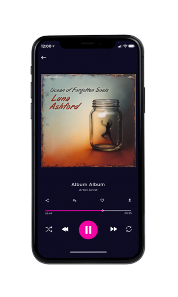 Tablet view of Premade Contemporary Music Album Cover - Heathered Gray #17325 | AlbumArtZone*