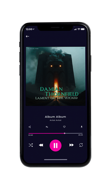 Tablet view of Premade Electronica & Ambient Album Cover - Outer Space #17360 | AlbumArtZone*