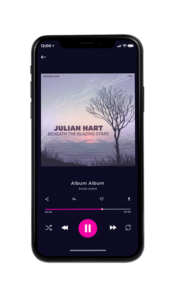 Tablet view of Premade Electronica & Ambient Album Cover - Pale Slate #17425 | AlbumArtZone*