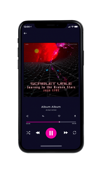 Tablet view of Premade Electronica & Ambient Album Cover - Persian Red #17605 | AlbumArtZone*