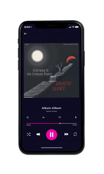 Tablet view of Premade Electronica & Ambient Album Cover - Shark #17616 | AlbumArtZone*